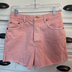 EUC ZARA PINK DENIM SHORTS